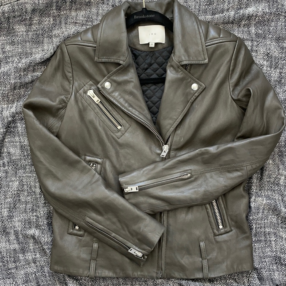 Iro Leather Moto Jacket- NWOT SZ 36